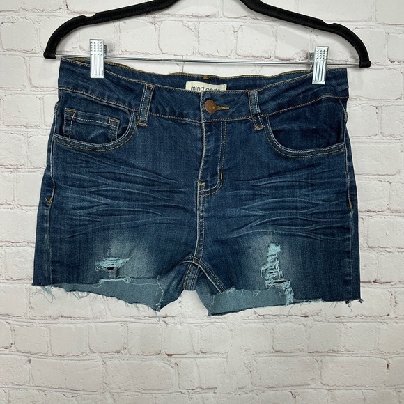 Mind Code denim cut off shorts stretch, sz‎ 9, GUC - Picture 1 of 4